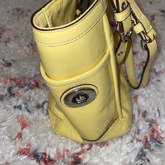 Coach Ashley Patent Leather Satchel Shoulder Bag - Picture 6 of 8